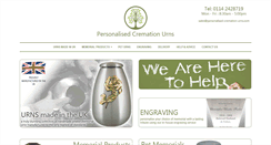 Desktop Screenshot of personalised-cremation-urns.com
